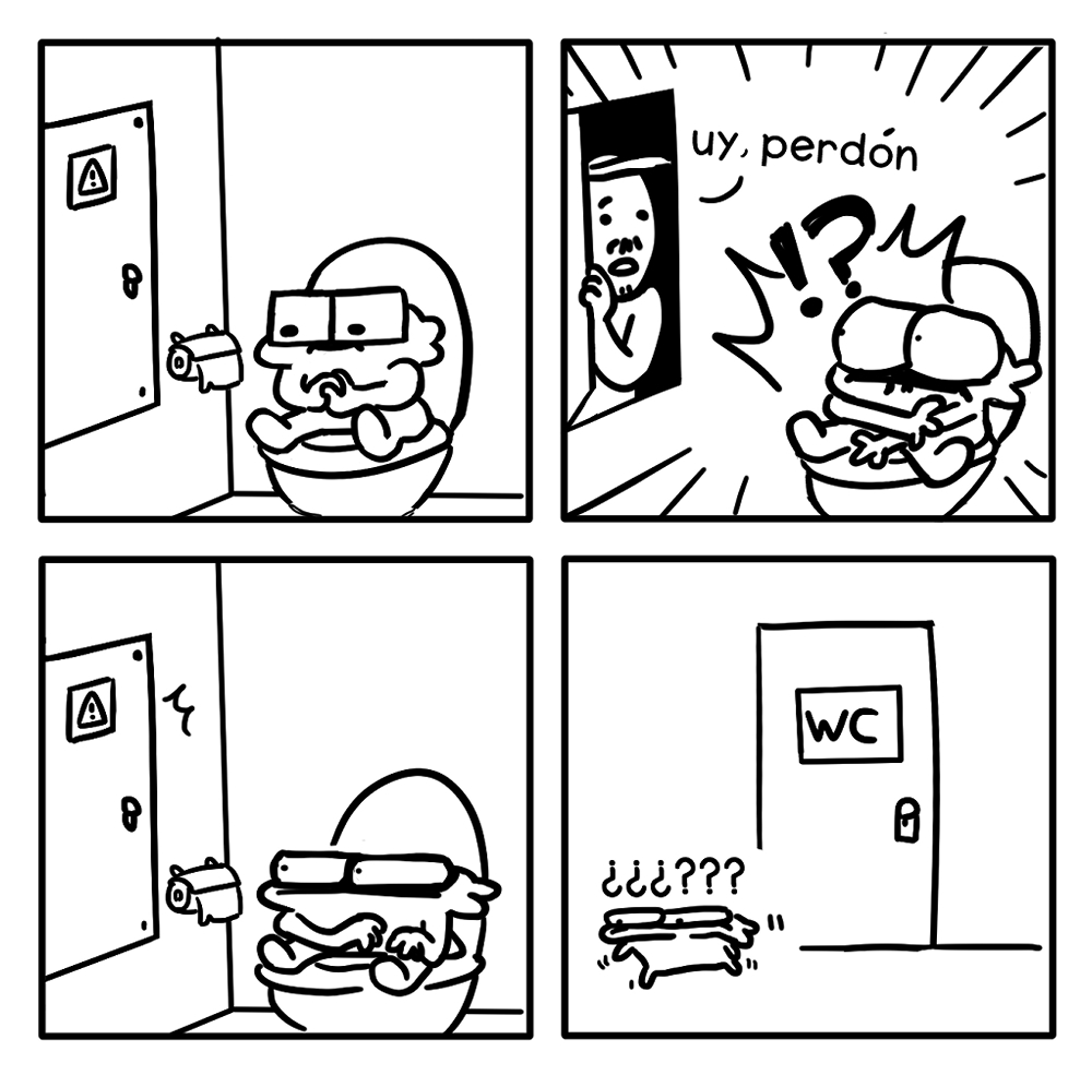 Una vez salió un señor de la PARED mientras estaba en un baño público

es que ni de las paredes te puedes fiar...