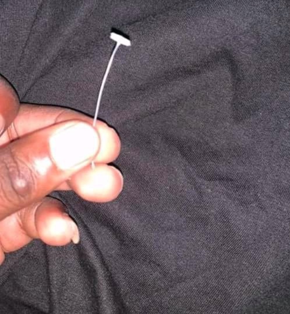 DanielRegha's tweet photo. @Naija_PR After removing this (plastic tag), I bite it immediately or just play with it by folding it, &amp; honestly speaking it's very enjoyable, lolz. I'm a very mature-minded person, but things like this brings out the agbaya in me. I hardly see 'em anytime I buy okrika clothes though...👇 https://t.co/uaIBtF7eYu