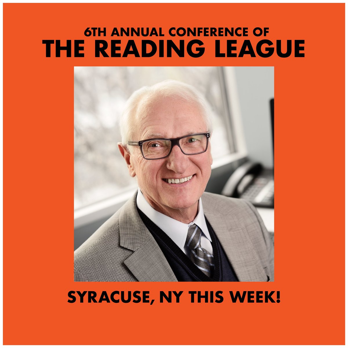 TheReadF's tweet photo. Dr. Steve Truch, our Founding Director, is presenting at the 6th Annual Conference of #TheReadingLeague and we couldn’t be more proud! 📖#TheReadingFoundation teams are in @Syracuse this week to attend his session and so many others on the #scienceofreading
#FortheLoveofLearning https://t.co/SRNxUZXwS4