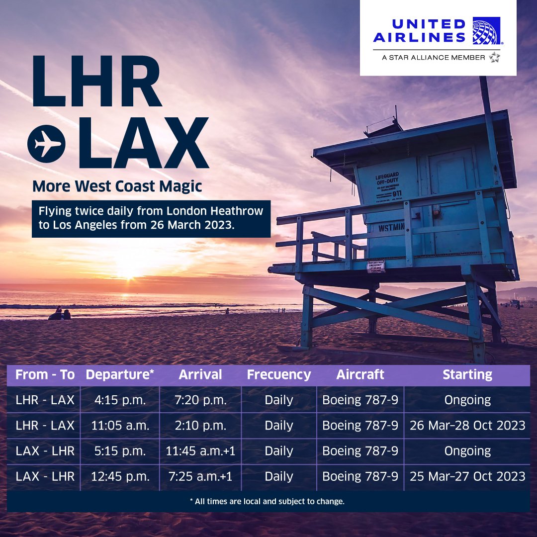 Exciting times ahead as we go double daily to LAX #flythefreindlyskies