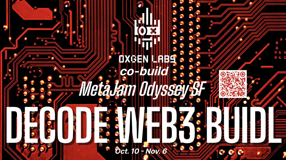 Excited to announce that we are an official partner of <a href="/MetaJamStudio/">MetaJam</a>  
We sincerely invite all Web3 builders to join us.  #Web3BUIDL #0xgenlabs 

Join us here 👇
metajam.studio/event/sf-odyss…