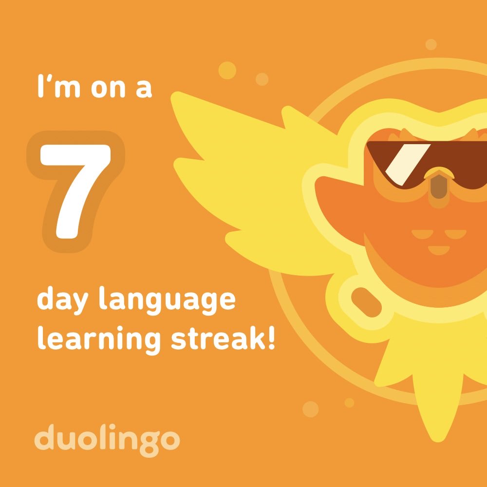 Lxio14's tweet photo. Catch me slakting??? I think not am næon that 24.7 Duolingo grind https://t.co/j3zzW6wmIr