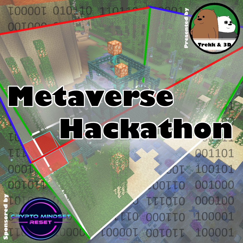 BuildRDAO's tweet photo. So it's going down!!!🤯
Shout outs to @MindsetReset01 (#CryptoMindsetReset) for sponsoring the @BuildRDAO 1st #MetaverseHackathon.
Can't forget @3d n @Trekkw2ks
🔍 @BuildRDAO for FULL Details
Challenges: #MetaCaching & #CapturetheData
Prize 🏆 will be #BTC
#SnowCrash https://t.co/FpfzNYht2X