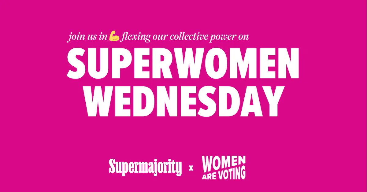 LWV's tweet photo. Women voters are the most powerful voting bloc in the country. Join us &amp; @Supermajority at a #WomenAreVoting textbank tomorrow Wednesday, Oct. 19 at 7 p.m. ET to show politicians that we will claim our power in the November 8th election. https://t.co/JdHuJoi293 https://t.co/kiskHsEx3D