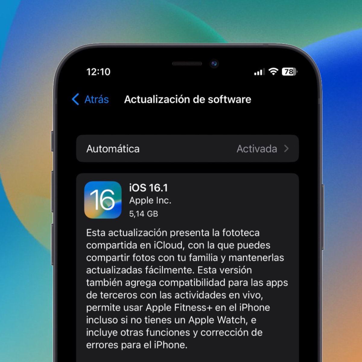 ZonaAppleWorld's tweet photo. 🚨Se ha lanzado iOS 16.1 RC #iPhone #iOS161RC
Otras actualizaciones:
🔻iPadOS 16.1 RC
🔻macOS Ventura 13 RC
🔻watchOS 9.1 RC
🔻tvOS 16.1 RC https://t.co/j7XP5UbC4T
