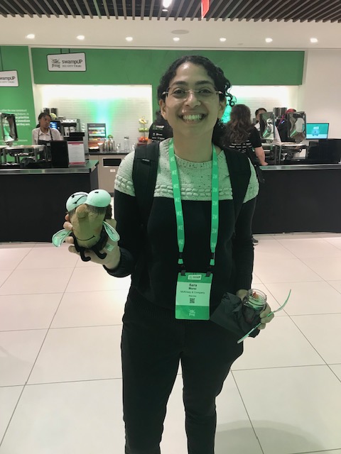 jfrog's tweet photo. We have a winner! @Eowyn327 claims the prize today with the most bugs found! Thanks everyone for playing. #London and #Munch get ready, you're next! #swampUP #SquashTheBugs #JFrogAdvancedSecurity https://t.co/LX7Nt90Asq