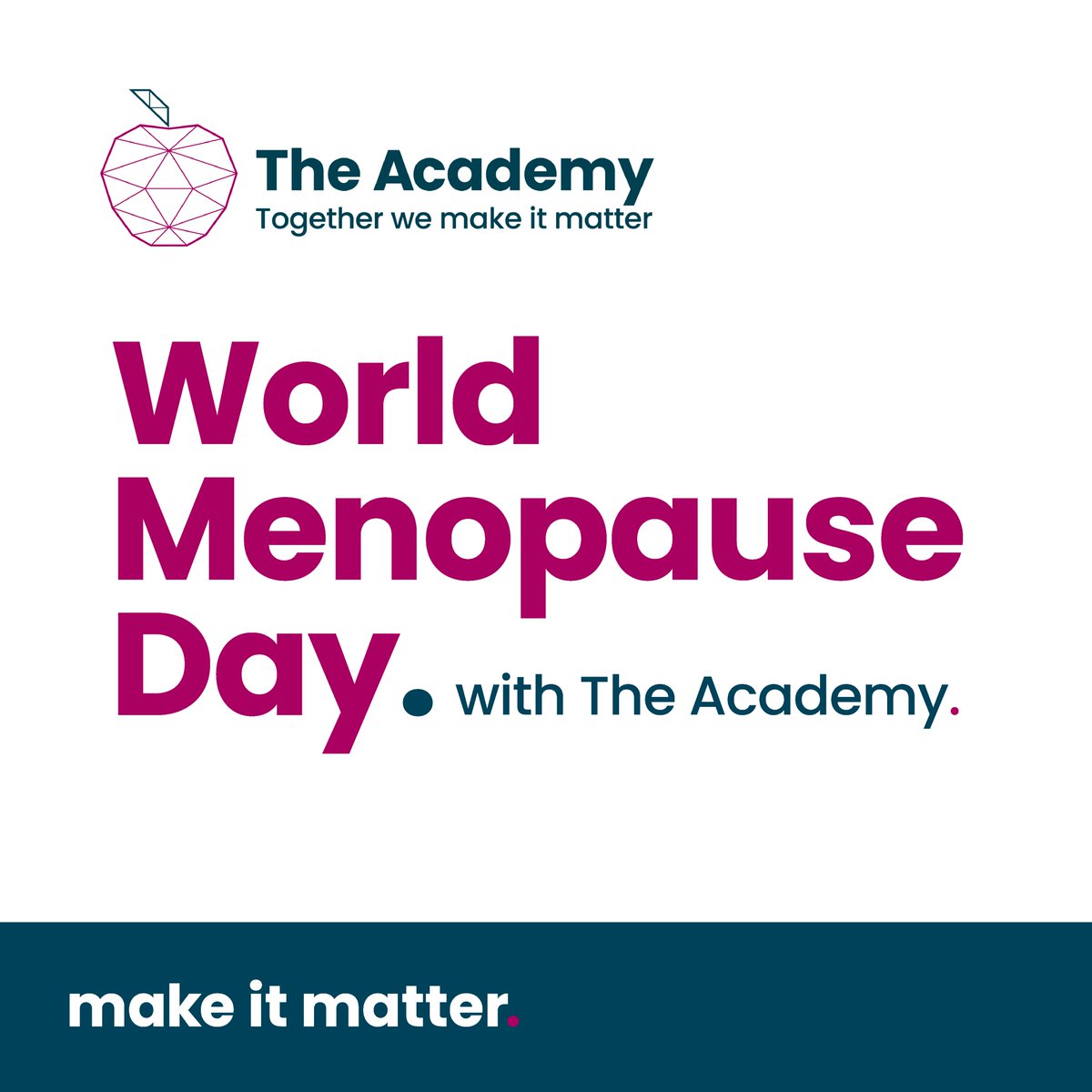 ashmedcomms's tweet photo. In line with #WorldMenopauseDay this year, we're pleased to say that The Academy will be running an internal talk with Dr Liz Andrew, Menopause Care Specialist.

Dr Liz Andrew will be discussing menopause and how we can all support those who may be experiencing symptoms. https://t.co/kM6zuErLfh