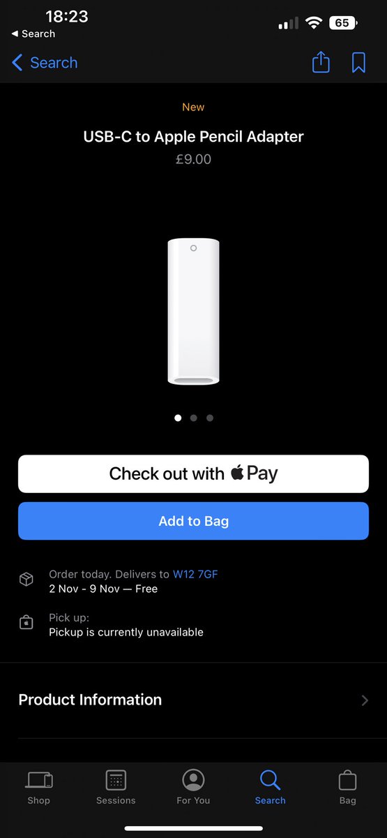 the new iPad has USB-C but only works with the old Lightning Apple Pencil. Apple’s solution? 😩😩😩😩