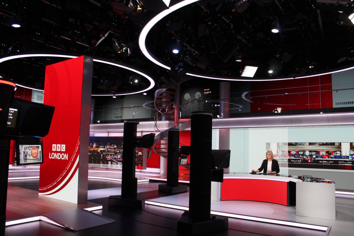 PMurphy_onair's tweet photo. On the day of the BBC’s 100th birthday, it’s the dawn of a new era for @BBCLondonNews as we move into Studio B of New Broadcasting House

A new space for us (which we will share with the BBC News at 6/10) changing the way we present and bring stories to London and Londoners. https://t.co/koakvU39UZ