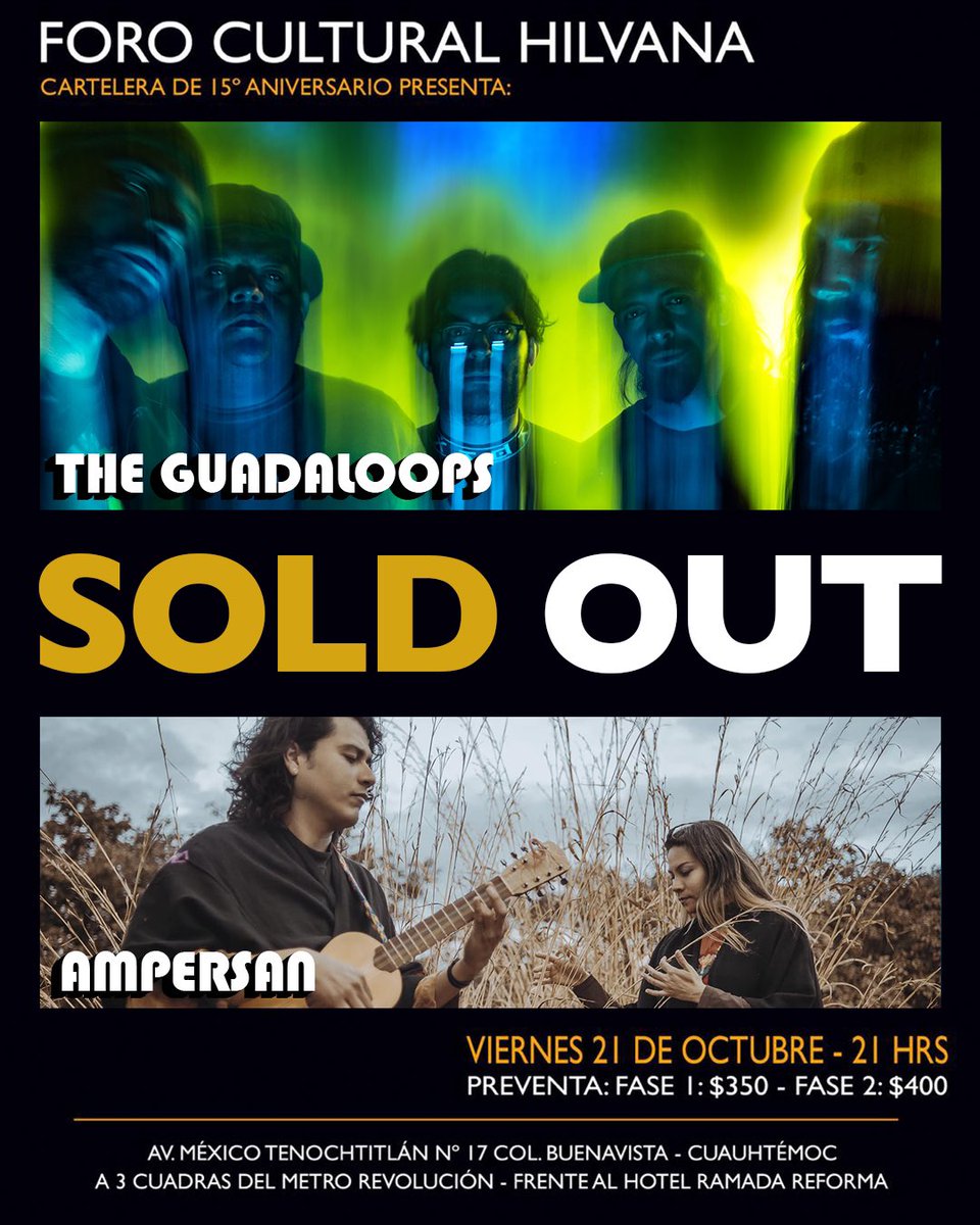 Gracias infinitas #SoldOut #CDMX <a href="/ampersanmx/">Ampersan</a>