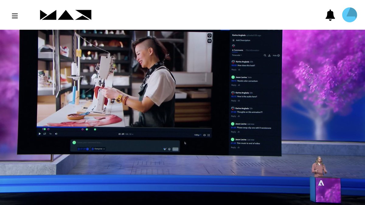 Definitely loved the fact that Jason Levine matches his presentation at <a href="/adobemax/">Adobe MAX</a> 😎!! Gotta love the video editing features &amp; the great energy to match! #AdobeMAX