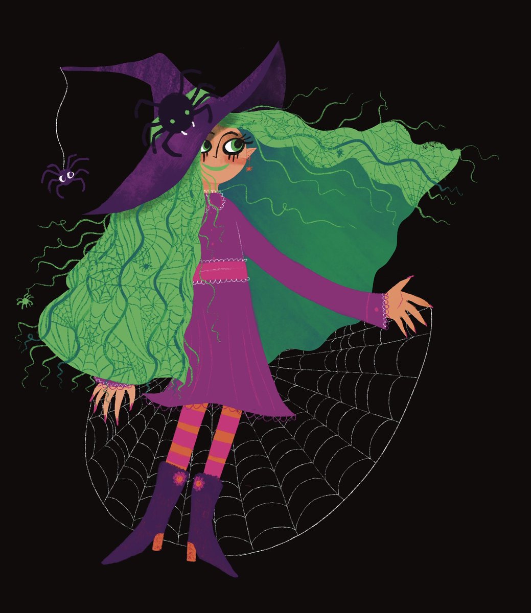 drew a spider witch 🕸 #witchtober