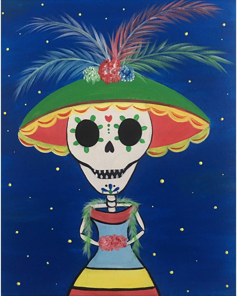 csusmalumni's tweet photo. All alumni & friends are invited to join us next Tues, 10/25 at the CSUSM Latino Alumni Chapter's Paint & Sip Night! The Dรญa de los Muertos themed event is at La Fleur's Winery in San Marcos. Get your tickets today: https://t.co/KssIFGVrQg #CSUSM #CSUSMalumni https://t.co/CTava6A0KM
