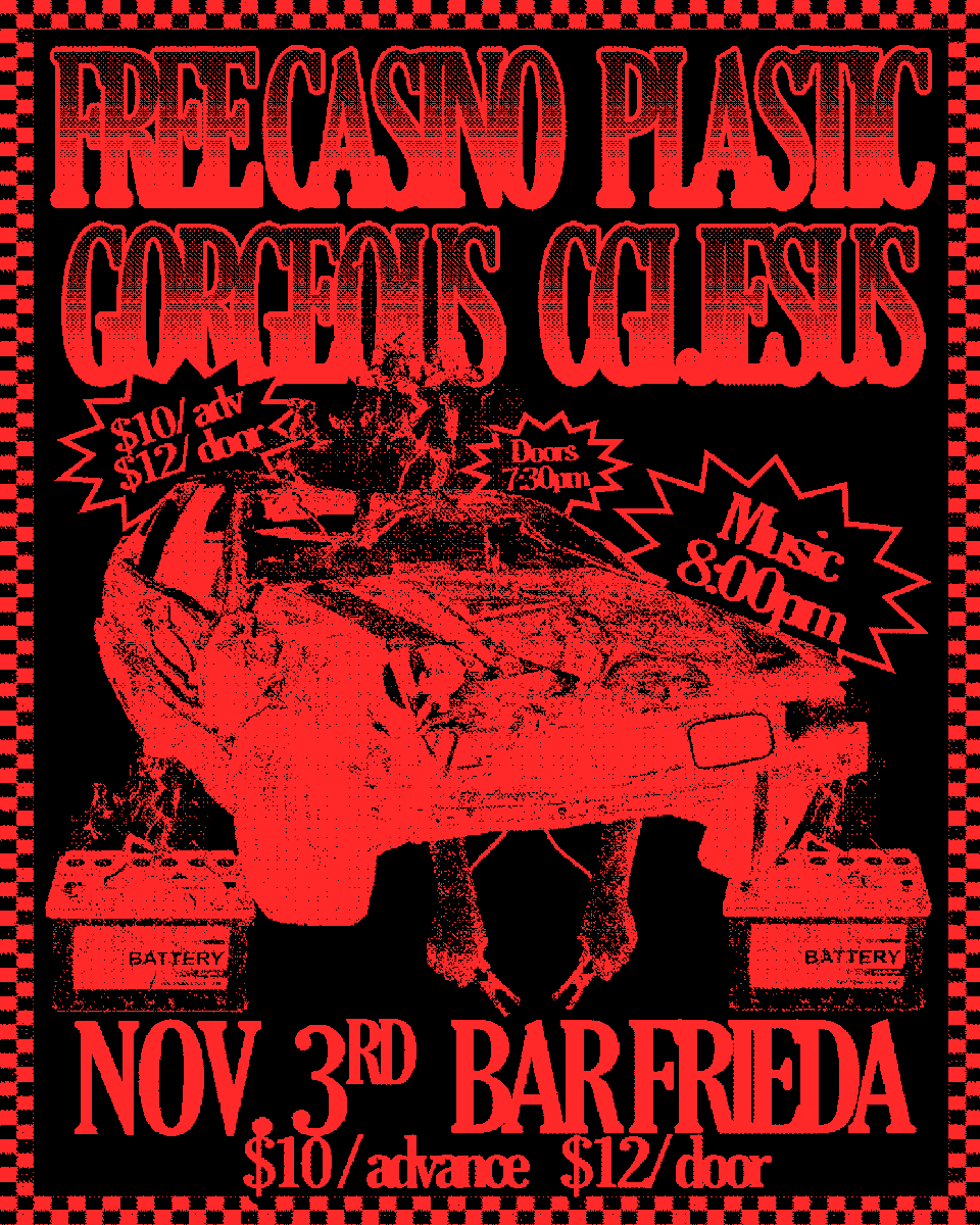 worm__germ's tweet photo. New poster for an upcoming @freecasinoband gig with a bunch of sick bands 🚗🔥⚙️🏁
#Graphicsdesign #posterdesign #musicdesign #bandposter https://t.co/FnXfdoZKfN