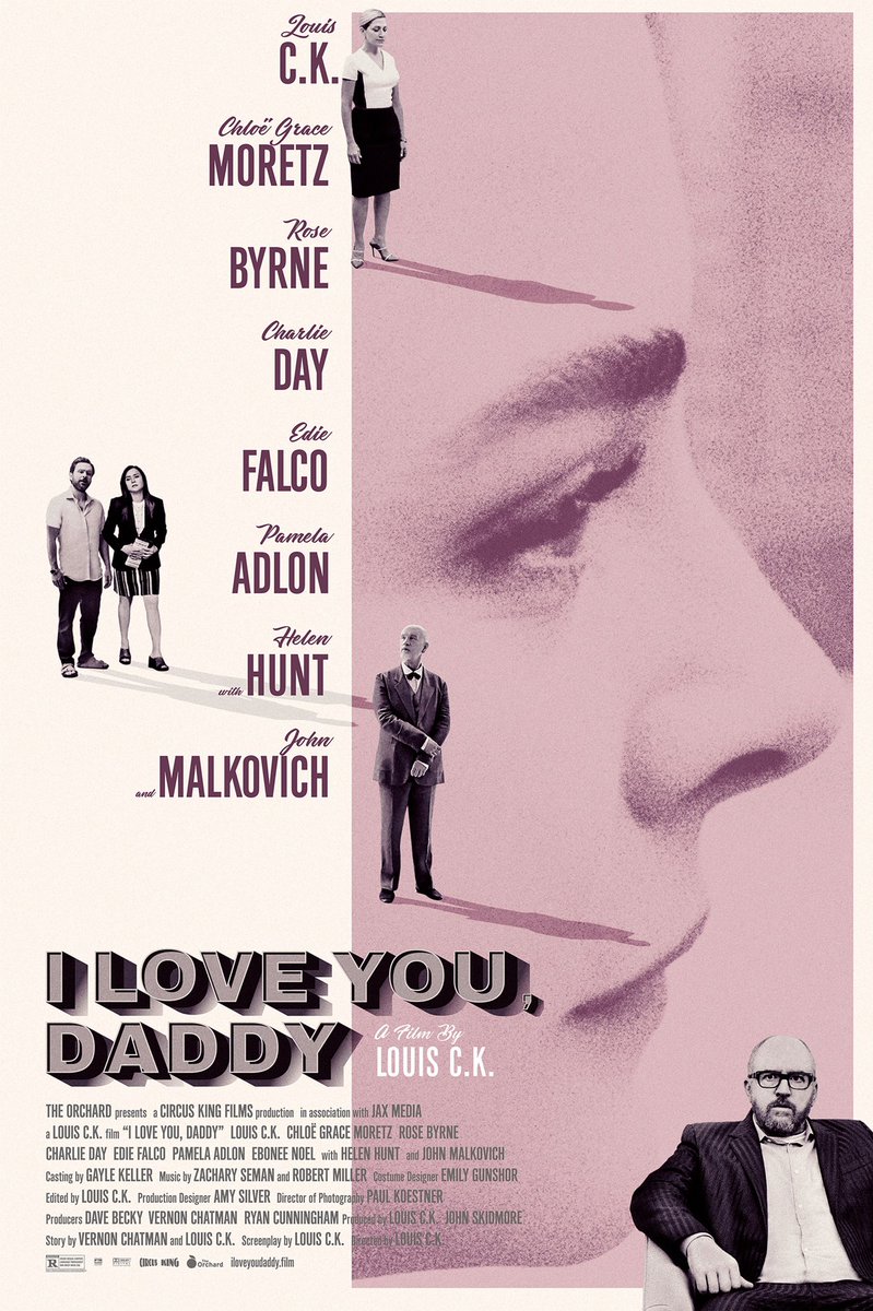 TIL the Louis C.K. directed movie I Love You, Daddy is borderline lost media. https://t.co/xI7ppBfarL