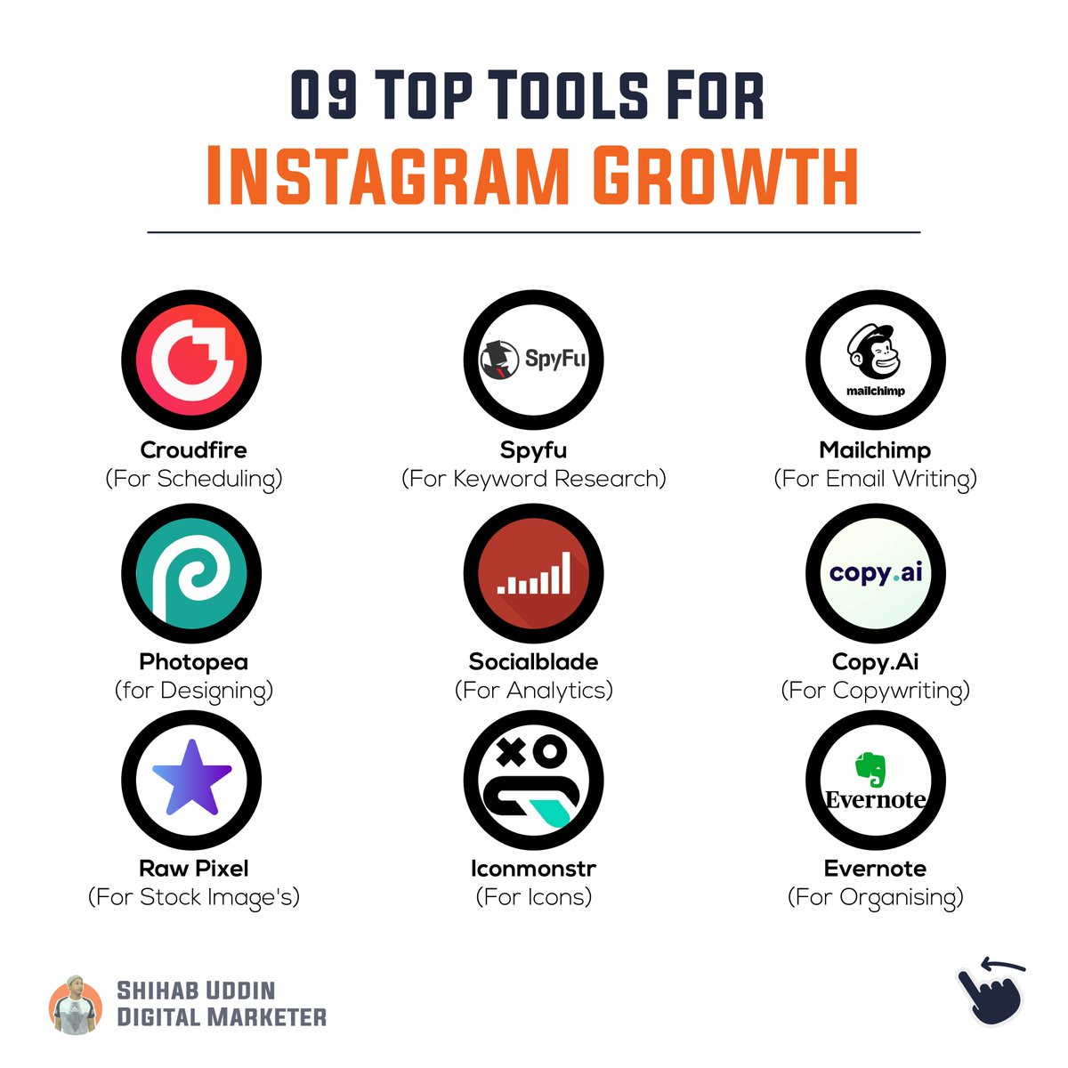 👉09 Top tools for Instagram growth!

Don't forget to save and share! 
Follow @findmrshihab for social media tips.

Full Post Here 👇
tinyurl.com/2j96r8mj

#instagram #dogsofinstagram #reelsinstagram #catsofinstagram #instagramers #instagramhub #artistsoninstagram #shihab