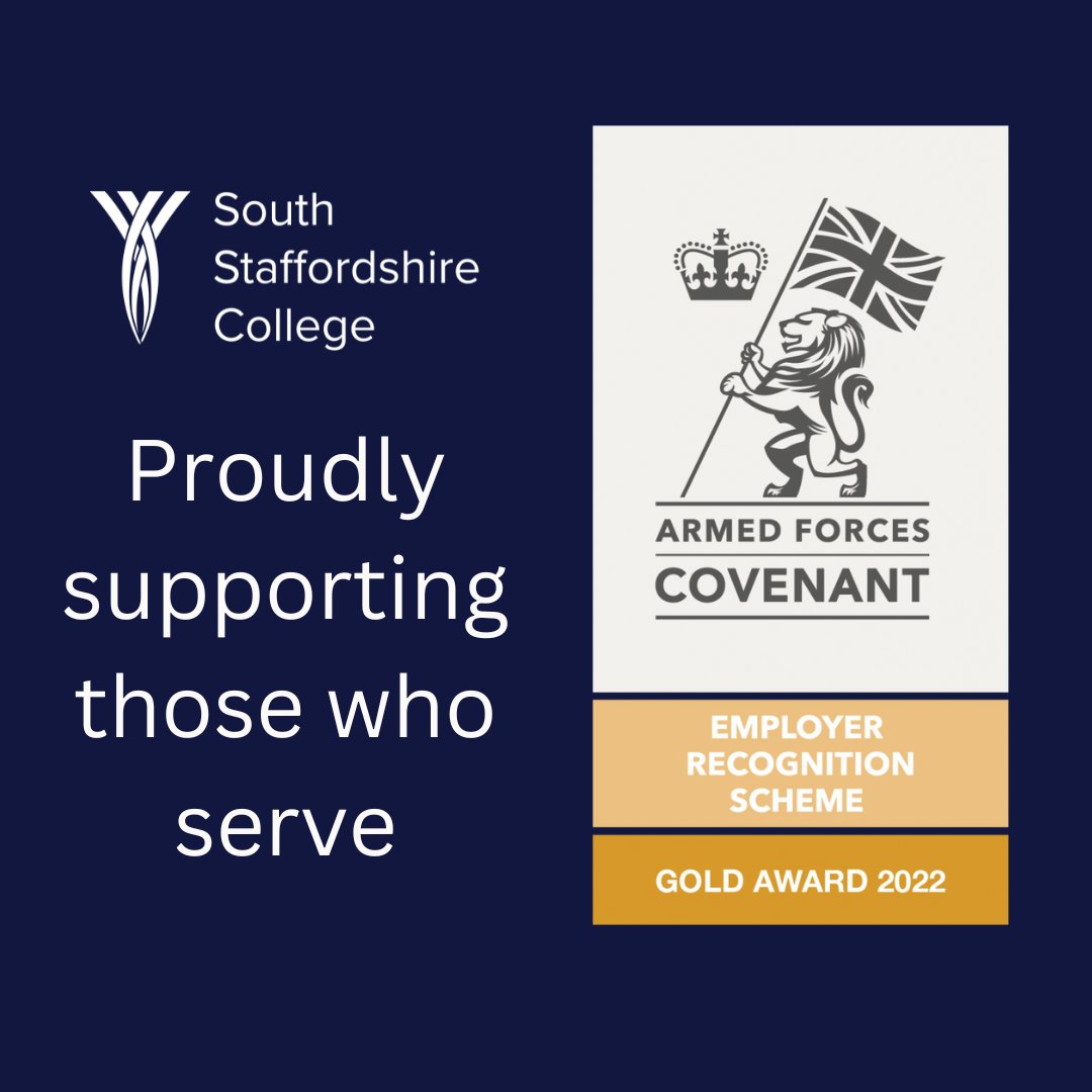 southstaffs's tweet photo. We hold the prestigious Gold Award for the Employer Recognition Scheme with the Armed Forces Covenant & have a guaranteed interview scheme for applicants who are ex-forces or the spouse/partner of someone currently serving in the Forces ππ₯ @WMRFCA β‘ https://t.co/oK6zJ6s7HL https://t.co/WLabKXBkAf