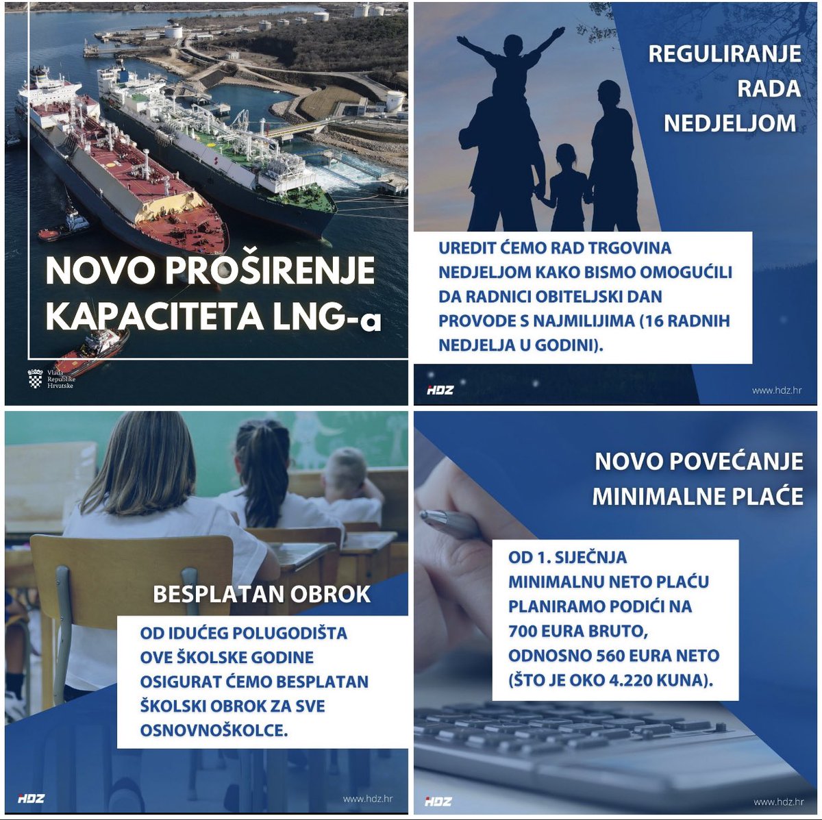 Domagoj_Coric's tweet photo. LNG, Pelješki most, #Schengen, #Eurozone, najviši kreditni rejting u povijesti 🇭🇷, rast BDP-a, rast plaća i mirovina, besplatan obrok za sve osnovnoškolce i niz drugih mjera i projekata @VladaRH i #PVRH @AndrejPlenkovic!

Sigurno i odlučno za boljitak Hrvatske! 🇭🇷 https://t.co/RYlRPWrPVx