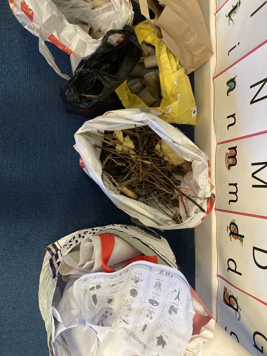 WlpsYear2's tweet photo. 2H were wondering why they needed a loo roll, acorns, twigs and our paper recycling. #creativity #recycling #upcycling #environmentalexperts https://t.co/BKol2m2yvX