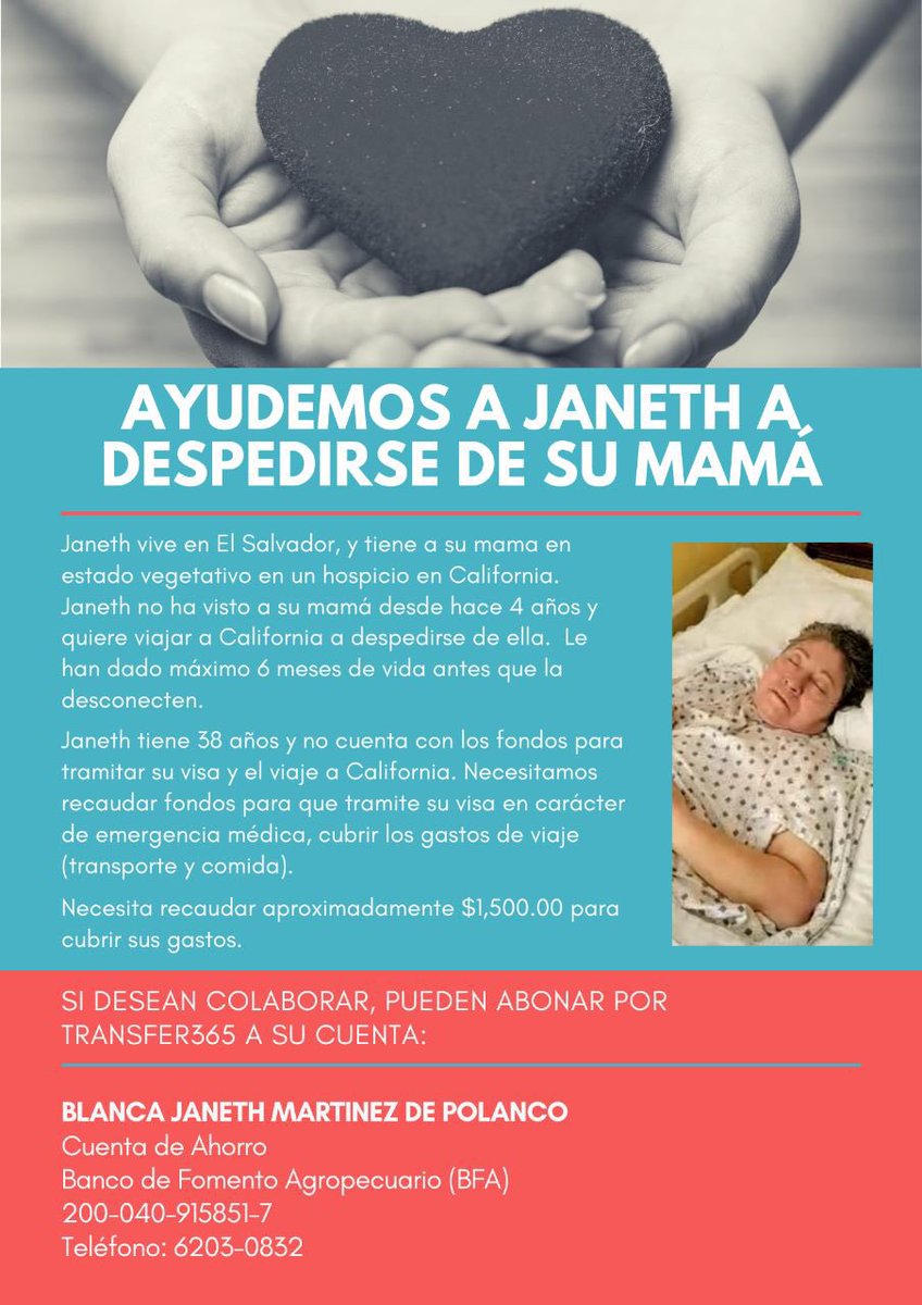 Fridaaa109's tweet photo. Ayuda donando o compartiendo. Gracias. https://t.co/DWglFXKbxL