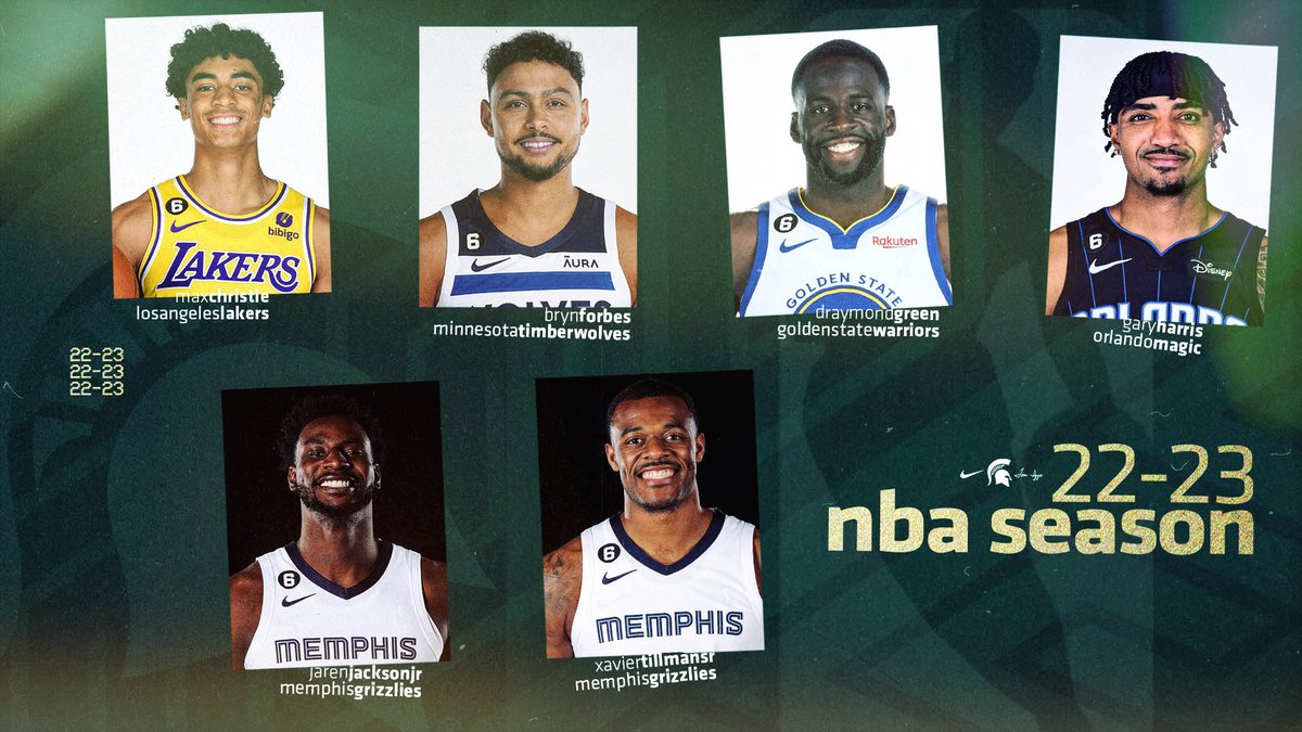 S/o to all of our Spartan Dawgs on @NBA Opening Night rosters! 🏀🔥