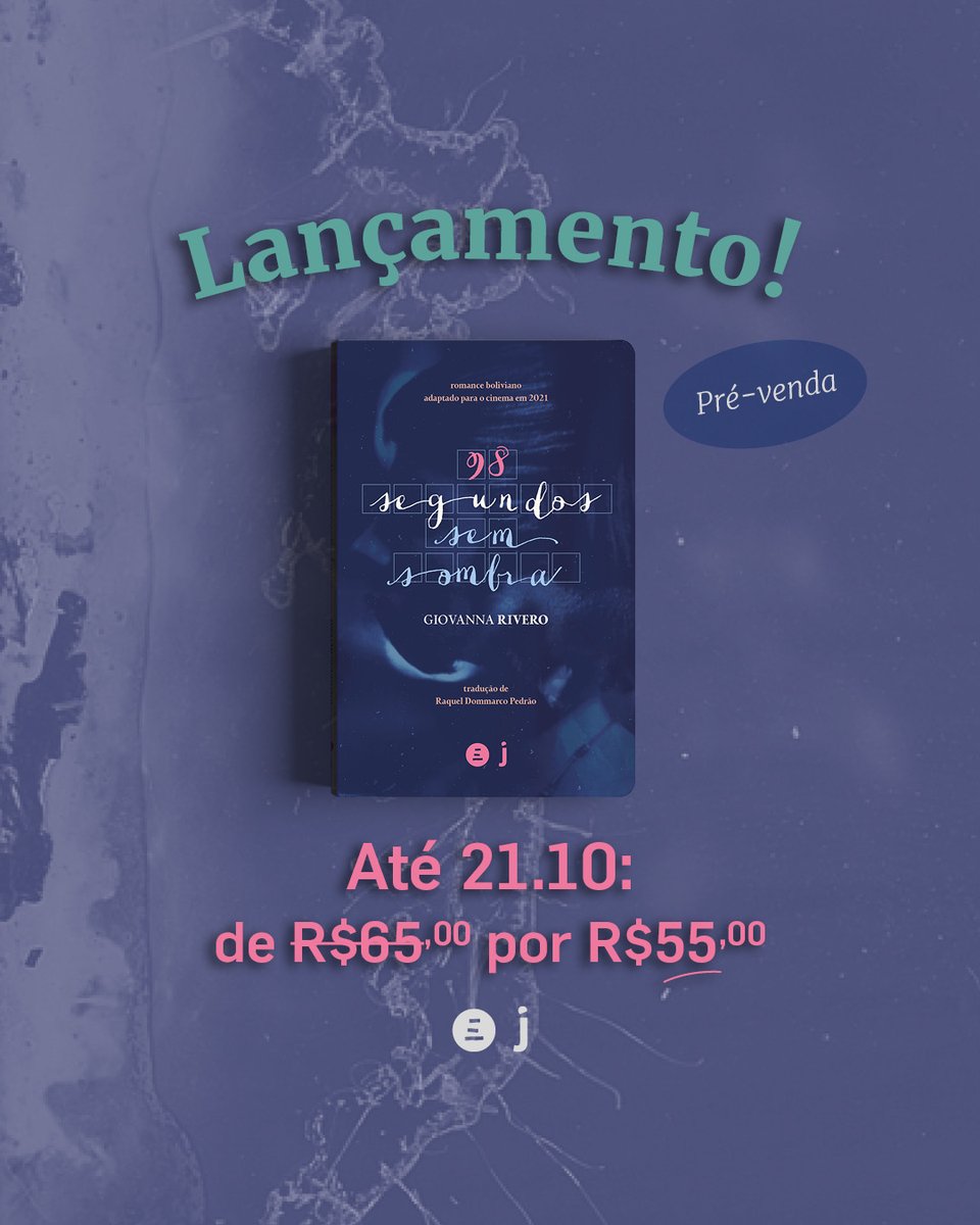 ed_incompleta's tweet photo. Atención! "98 segundos sem sombra", novo livro da boliviana @giovannarivero1. Um romance que publicamos novamente na dobradinha @ed_incompleta + @editorajandaira! Aproveitem esta breve promoção de pré-venda. https://t.co/rRuSdS7dm6