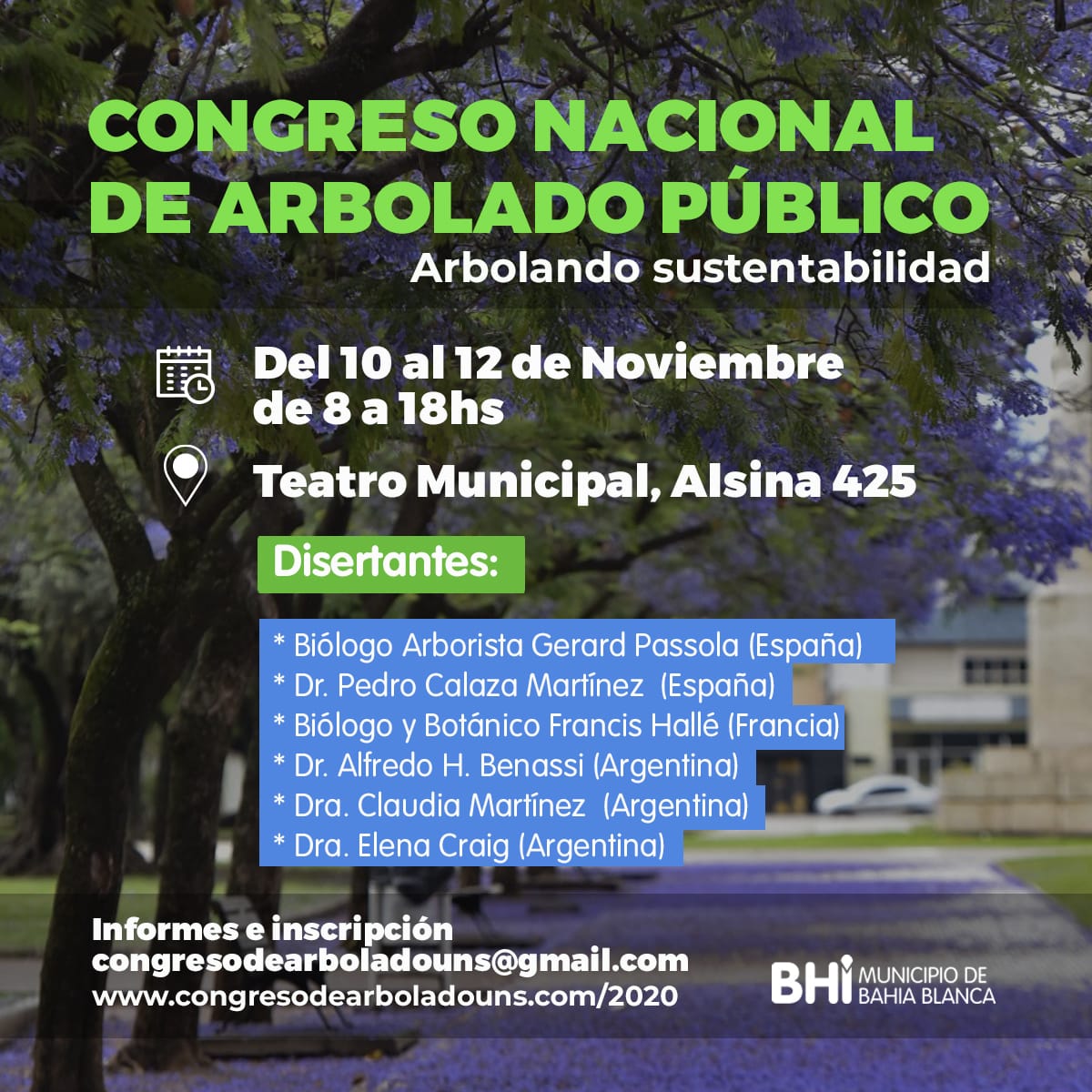 seguridadmbb's tweet photo. 🌳V Congreso Argentino de Arbolado Público

🗓Se llevará  a cabo desde el 10 al 12 de noviembre

👩🏽‍🏫👨🏻‍🏫Participarán de destacados expositores nacionales e internacionales https://t.co/rGk16YiuUK