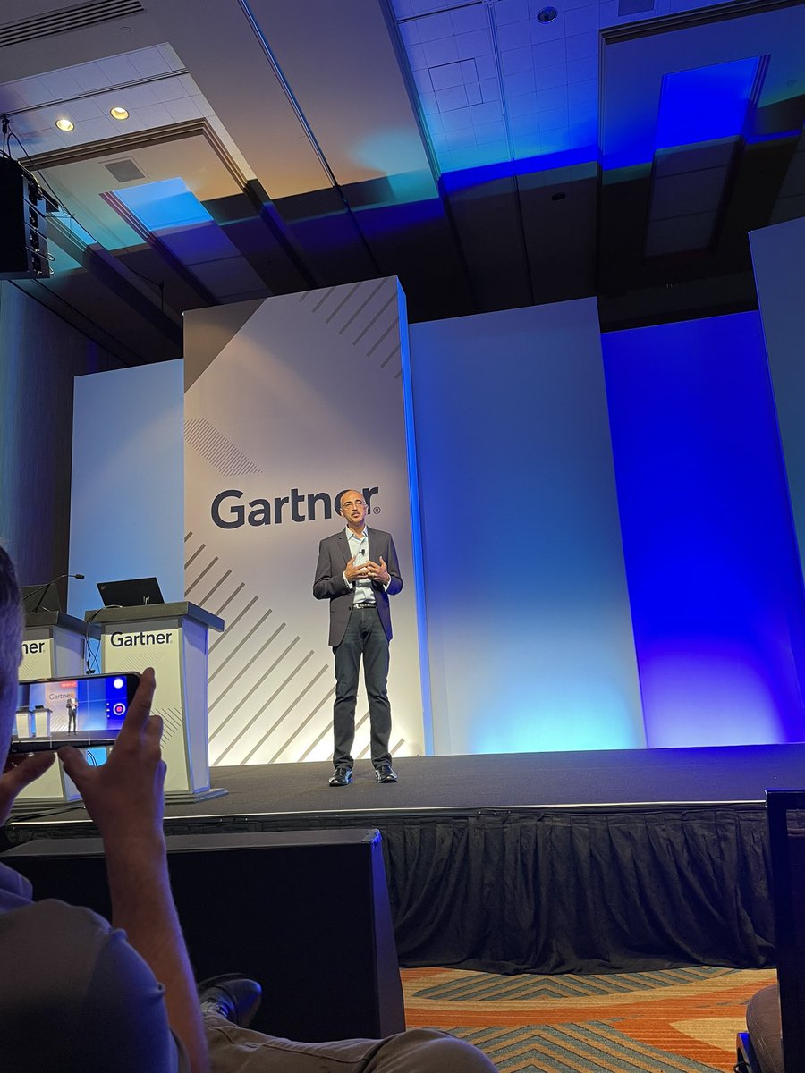 nforten's tweet photo. @antoineshagoury @Kyndryl  CTO on digital experiences live  @Gartner_SYM #TheHeartofProgress https://t.co/OodH9YMLjN