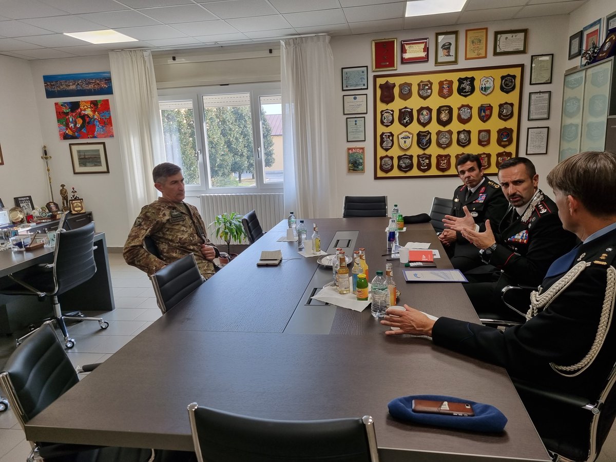 NSPCOE's tweet photo. What an inspiring meeting with Lt. Gen. Lorenzo D’Addario, @NRDCITA Commander. Indeed, your fascinating insights may open new avenues to further #SPPotential and crucially contribute to #Peace & #Stability thx to our #PoliceSkills, thr our #BlueLenses
#WeAreNATO #StrongerTogether https://t.co/WGJnPt1HOt