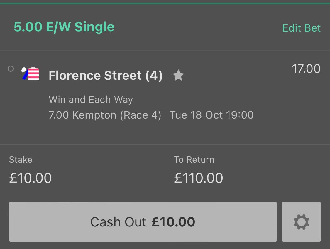 PostTimeBetting's tweet photo. @McNeill86 We’ve gone for Florence EW🤔 https://t.co/CwyMHDJvBG