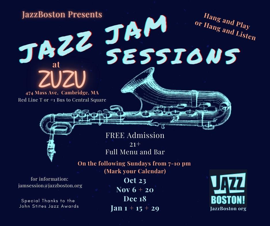 FREE Admission! There will be a jam session on Sundays, 10/23 & 11/6, led by our very own @revsnakeens 🎷 . Stop on by and sit in after the house band's set from 7PM to 8PM! 🎵 . Poster Design: Cj Kelley