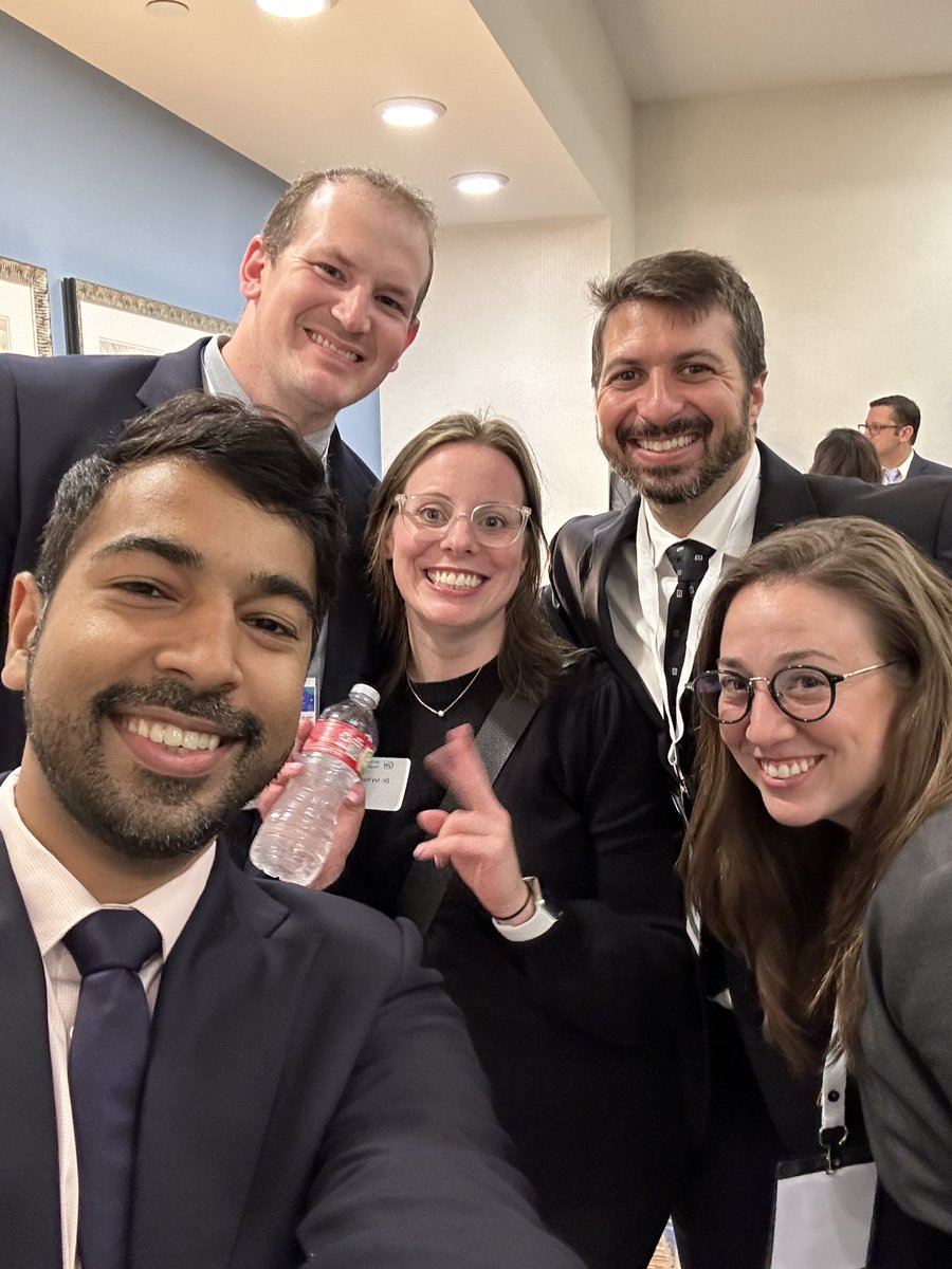 <a href="/GWSurgery/">GW Surgery</a> Hall of Famers @IvyNHask and Vince Butano with our stellar residents <a href="/Drewmergency/">Drew Zebley</a> <a href="/SuzanneArnottMD/">suzanne</a> at the GW Reception <a href="/AmCollSurgeons/">American College of Surgeons</a>! Privileged to be a part of this awesome group!