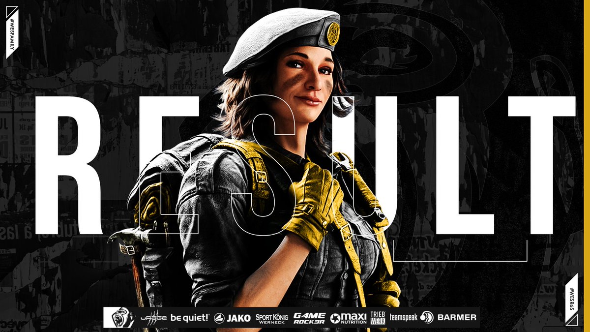 WeSports_Main's tweet photo. - Matchdayresults -
17.10.2022 - #R6S
@FireLeagueDE
Nach 9 ungeschlagenen Spieltagen - #WeSLose 1:7 gegen @Morekats🐾
@ebattleGG
2.Spieltag der Champ.Series ,#WeSWiN mit 7:5 gegen
@PlayingDucks🦆
GGWP an beide Teams!💪
WeSTeam:
@Viiroxx
@MOuwner
@AnomST_
@Cloudy_R6
@D7_r6s https://t.co/CIkMzdgw08
