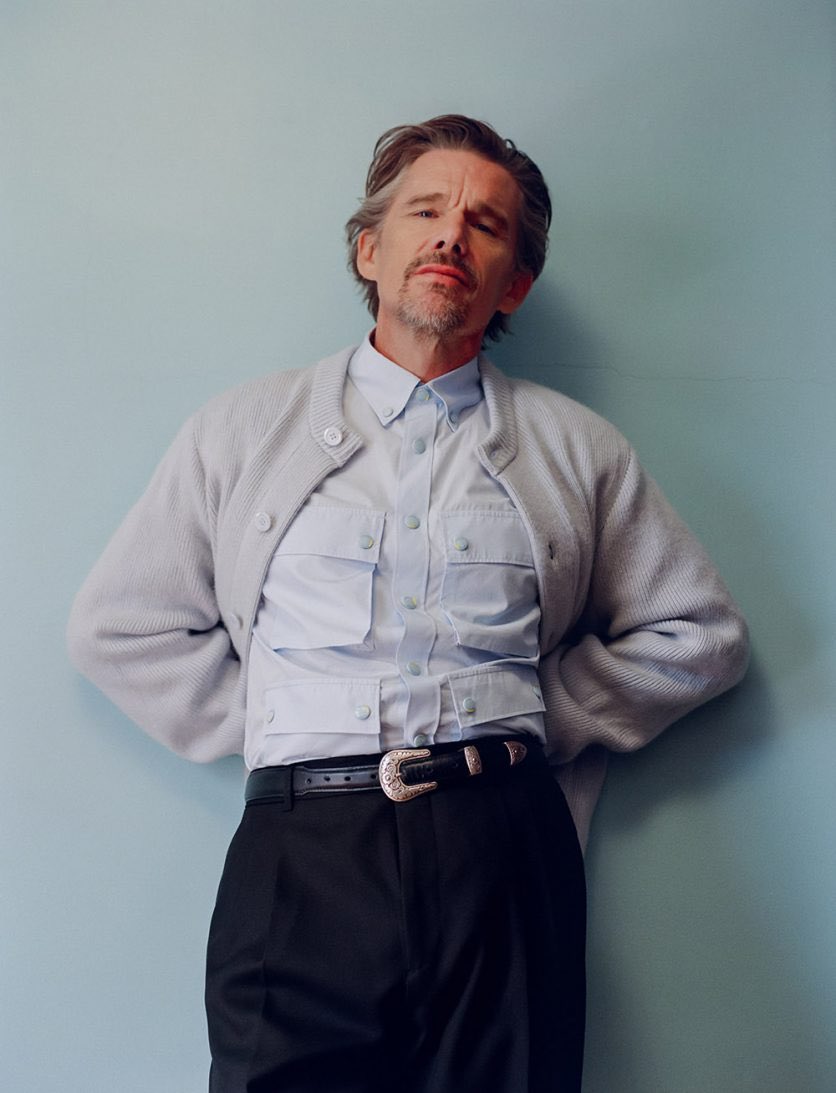 FilmUpdates's tweet photo. Ethan Hawke photographed by Heather Hazzan for Sharp Magazine https://t.co/4JP1tCOHbE https://t.co/Ufmw0GqA8C