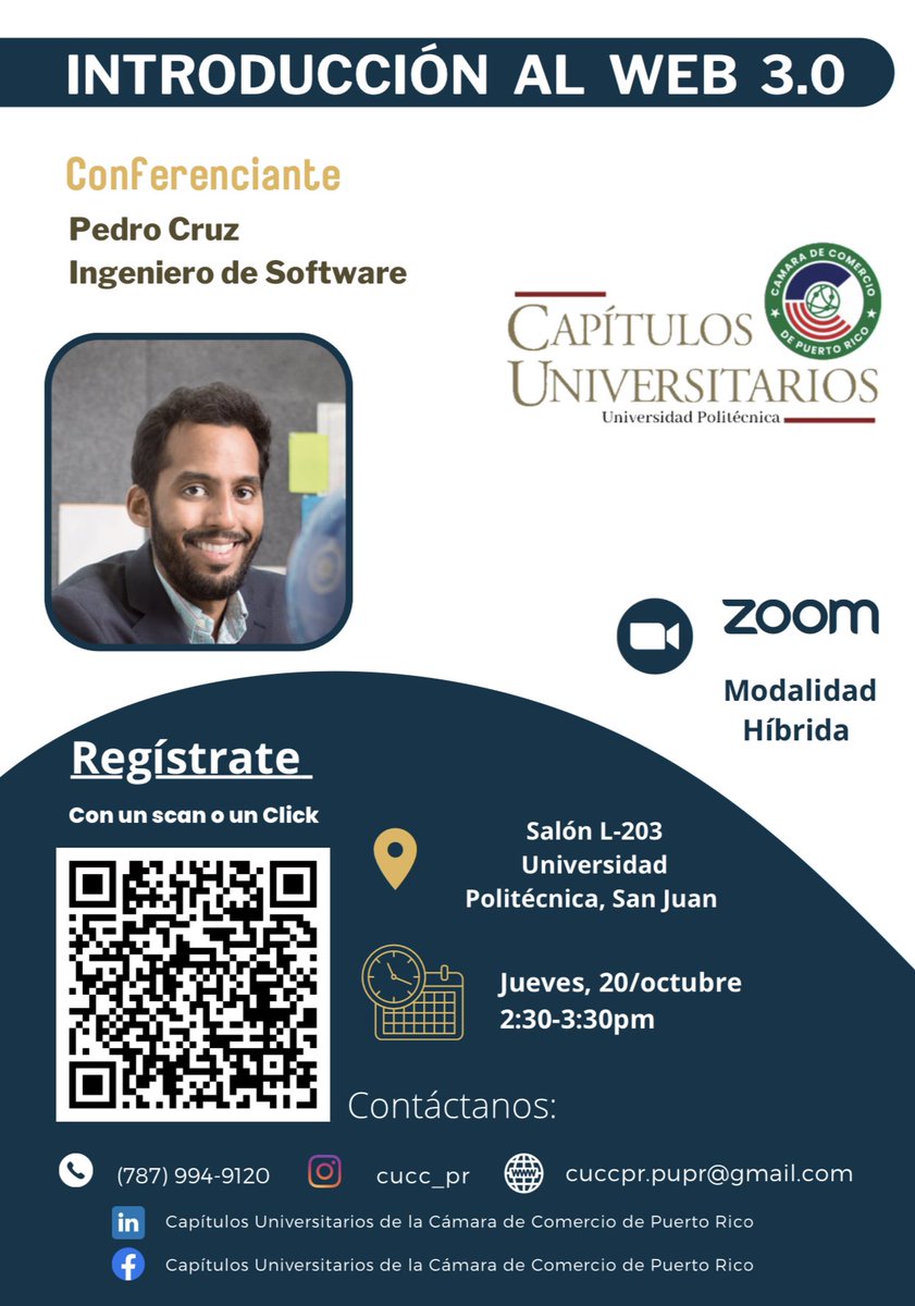 Este jueves voy a dar una charla en <a href="/pupr_edu/">La Politécnica</a> 🇵🇷 

Si eres estudiante de la Poli y te interesa  conocer más sobre las oportunidades en Web3, regístrate aquí 👇🏾