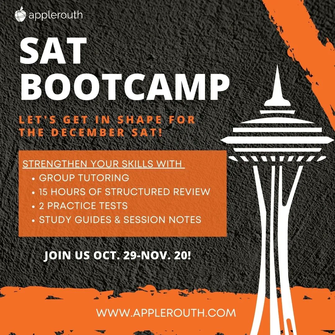 Seattle, are you ready for this? Join us for SAT Bootcamp from October 29-November 20! Be ready for the December 3 SAT by honing test-taking strategies necessary to master it! ➡️ Register here: buff.ly/3To53cU #seattle #SATbootcamp #seattleuniversity #seattleSAT