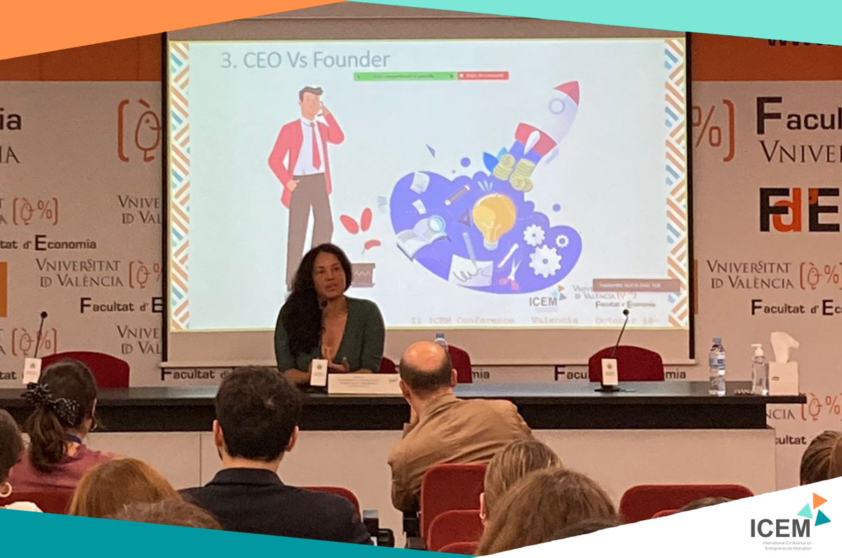 IcemConference's tweet photo. ▶️The presentation was entitled: "The CEO's Journey, Experience and lessons learned along the way"🎯💼.
We enjoyed and learned a lot during the presentation!😄
#ICEM22 @UVempren_ @UV_EG https://t.co/FEQHTtbjkg