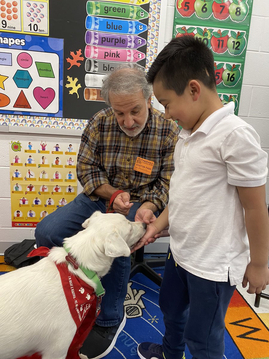 Lots of treats and pets for Rosie today! 🐶