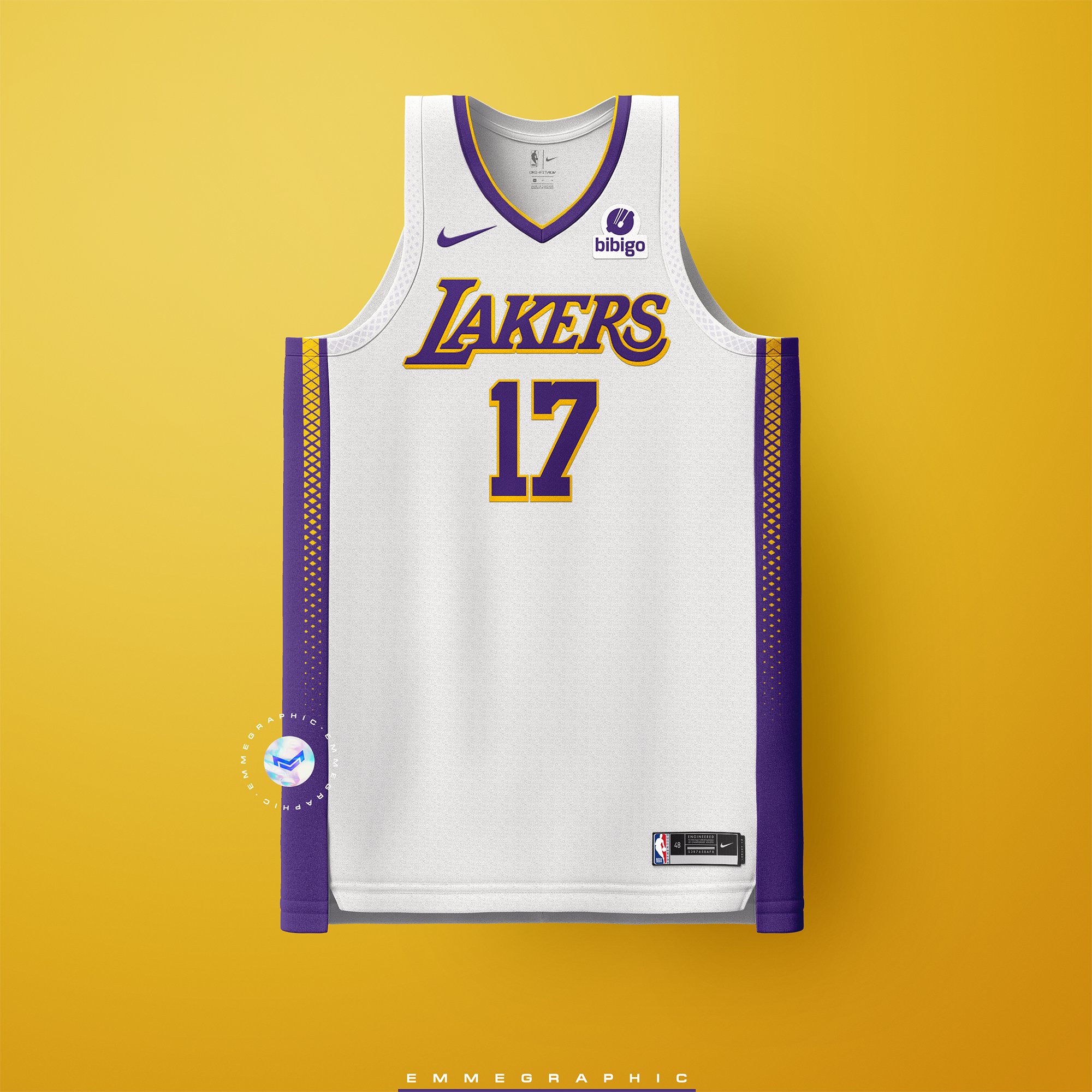 Lakers City Edition Jersey concept. Any feedback? (IG and Twitter:  @emmegraphic) : r/lakers