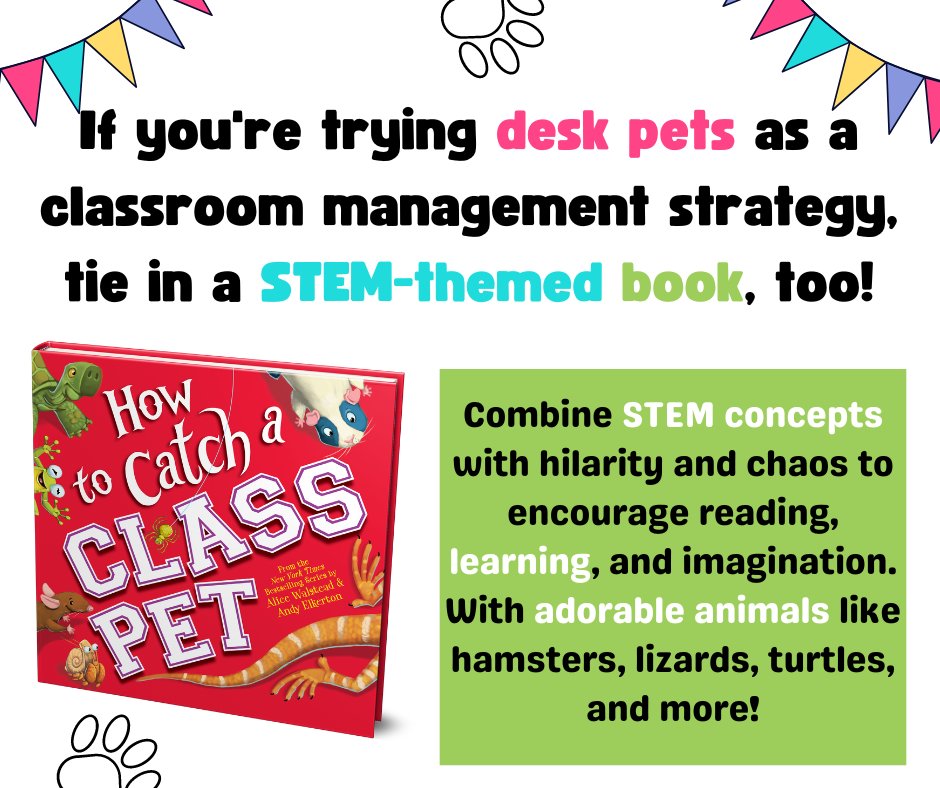 Are you trying desk pets as a classroom management strategy? 🐼🐇🐱 Do you want to include a fun, STEM-themed book, too? Check out How to Catch a Class Pet, the perfect book for introducing and celebrating desk pets! Plus, get a free activity kit here: cdn.sourcebooks.com/assets/downloa…