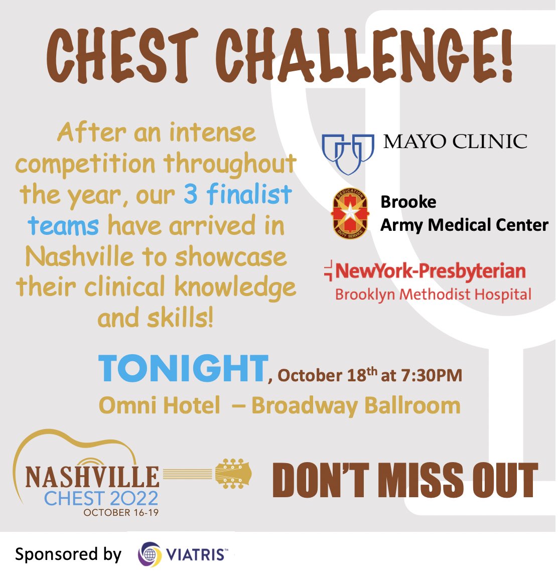 JOIN US and celebrate our amazing finalists in this evening of #edutainment We are back in person and ready for an unforgettable experience. And stay for the big after party! Celebrate with your colleagues and friend, we are back LIVE!!!#CHESTTrainees @accpchest