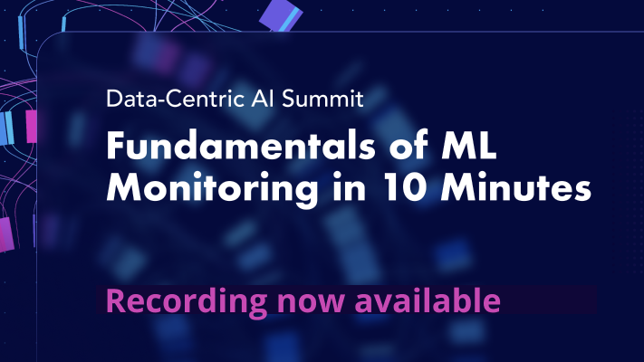 truera_ai's tweet photo. What are the basics you need to know about ML Monitoring? Watch this video to find out!
Prof @datta_cs gives you the "Fundamentals of #MLMonitoring in 10 Minutes"
https://t.co/qe3YCuptqu
#MLOps #MLbestpractices #MLObservability https://t.co/ZsufXcPzEh