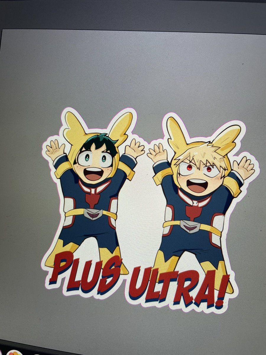 Joely_Deku's tweet image. Working on cut lines 😩
But
How cute 🥰 #sickers #wip