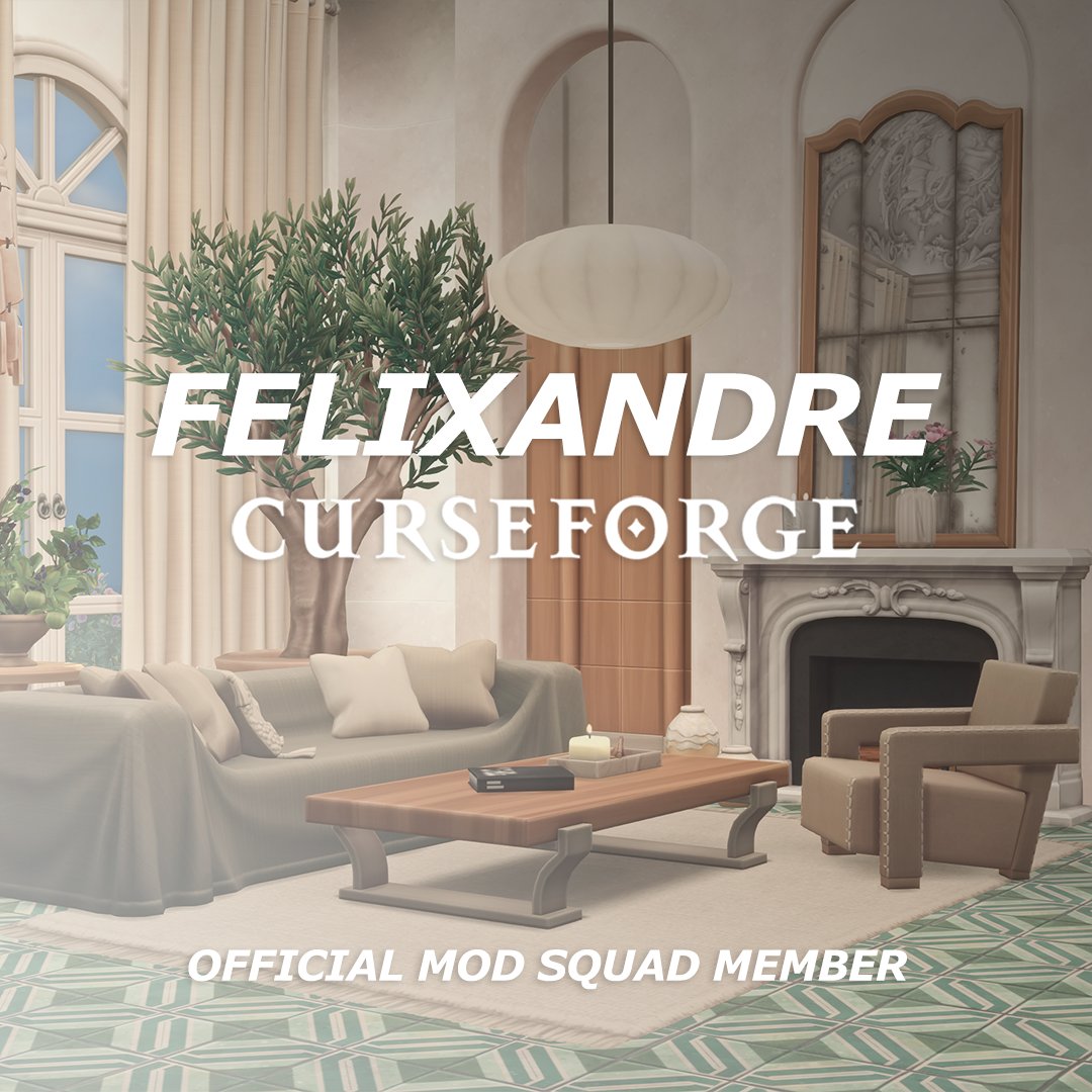 Its time to reveal a little secret: I AM AN OFFICIAL MEMBER OF THE MOD SQUAD 🥹 on CurseForge the future platform for custom content launching on 14th November

#TheSims4