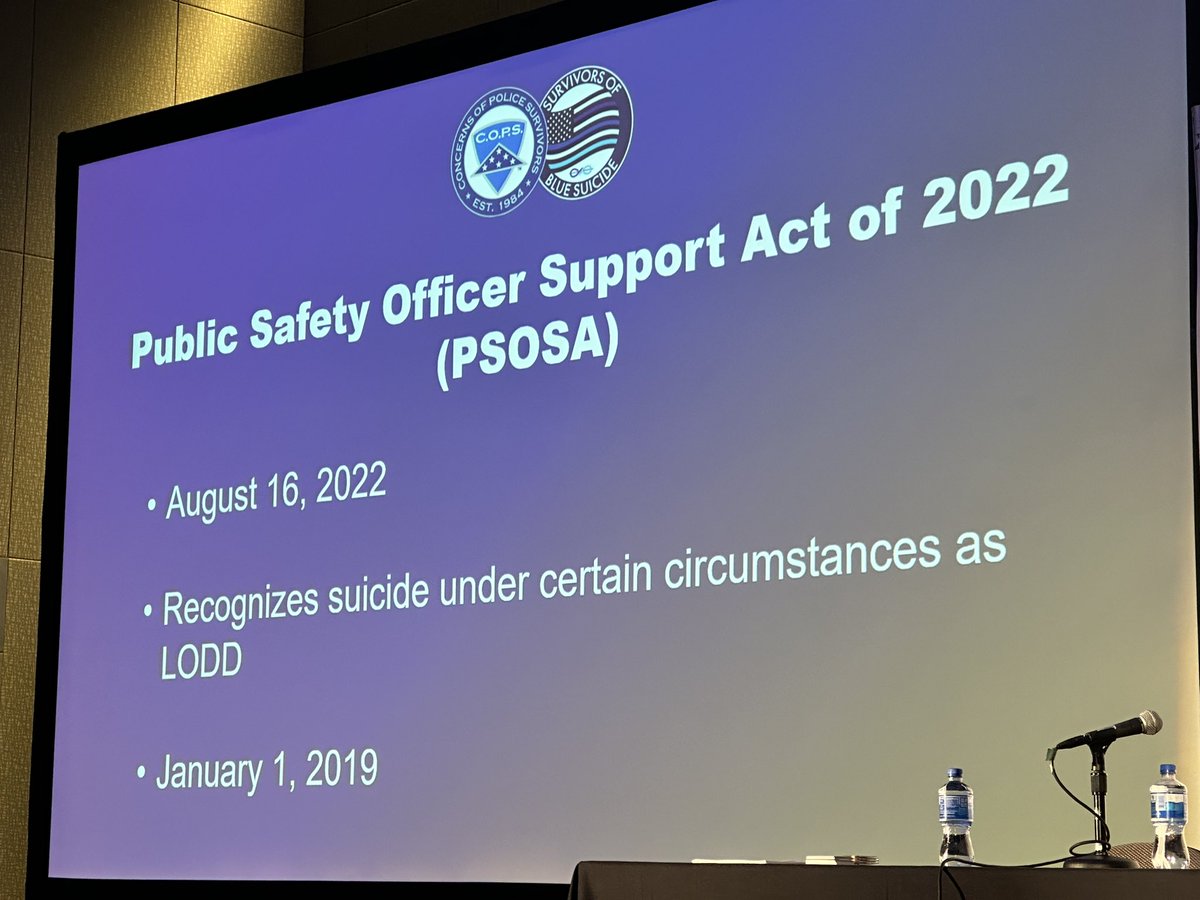 vachiefs's tweet image. What’s really distressing is the number of “blue suicides”compared to #LODDs (excluding medically-caused). Suicides are exceeding line of duty deaths, and these are certainly under-reported. But how we look at blue suicides is changing. #iacp2022 @nationalcops