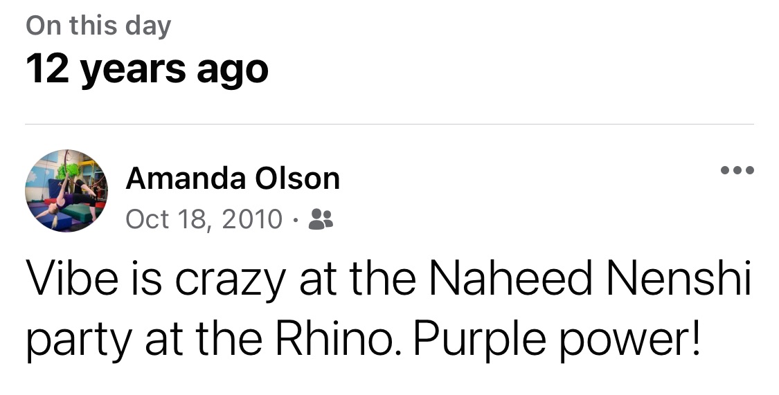 amanda_c_olson's tweet photo. @nenshi FB reminded me that on this day 12 years ago, I was surrounded by fellow purple clad ne’er do-wells at Amsterdam Rhino as the votes rolled in. Awesome energy that night. https://t.co/Mu777EaTBG