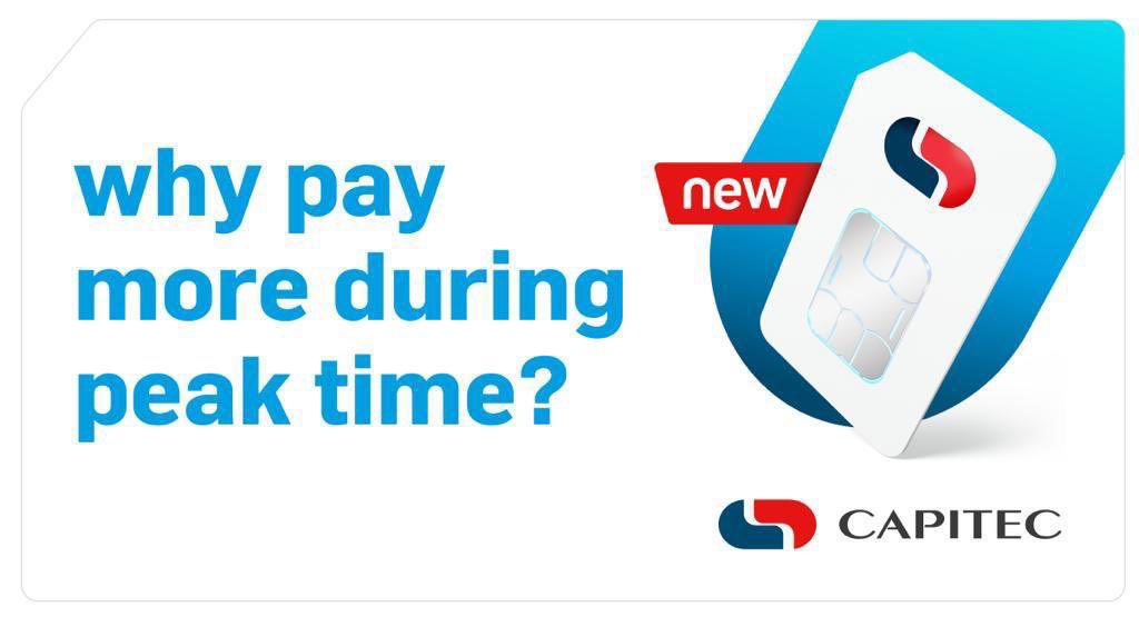 gagasifm's tweet photo. Why pay more during peak time?@CapitecBankSA Connect, everyone gets data &amp; minutes at low flat rates that don't expire. RT this post with #CapitecConnect tag @GAGASIFM &amp; Tell us about the calls you've made in the middle of the night to keep your costs down &amp; you could win R5 000! https://t.co/FcZ12vShLf