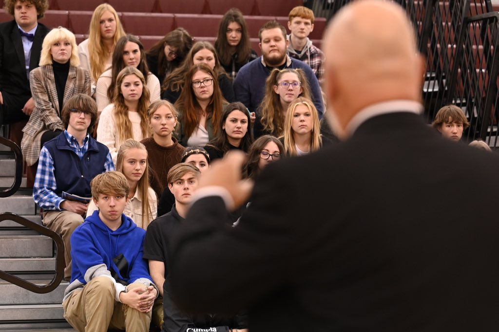 The Supreme Court heard arguments remotely today, Oct. 18, 2022, at Woodrow Wilson High School in Beckley, WV.  The arguments are part of the LAWS program, which exposes students to actual Supreme Court cases at a venue in their local community.