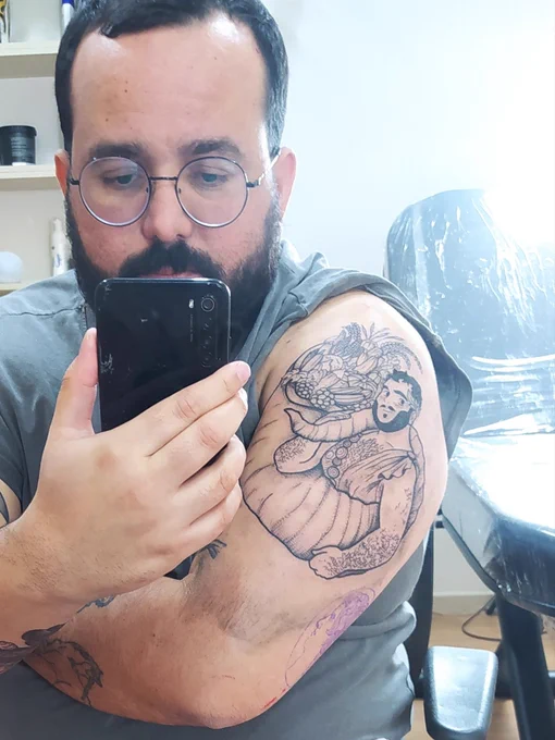 Excuse me?! My Cornucopia guy as a tattoo?!  