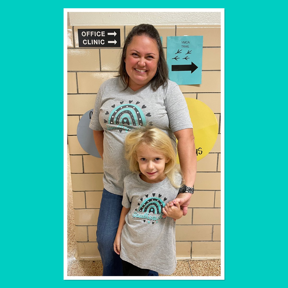SEELilHawks's tweet photo. @SEELilHawks What day is it at SEE?  It is Teal Tuesday! https://t.co/gcTbYi59mE